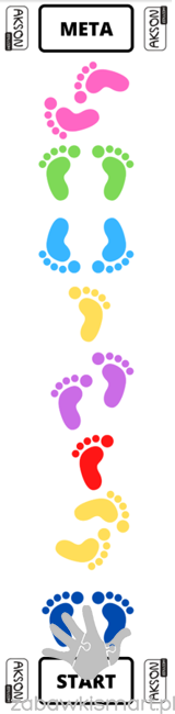 Mata animacyjna AKS- Skaczące stópki - obrazek 5