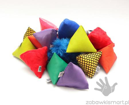 Memo sensoryczne AKS- woreczki PIRAMIDKI (20 szt.)