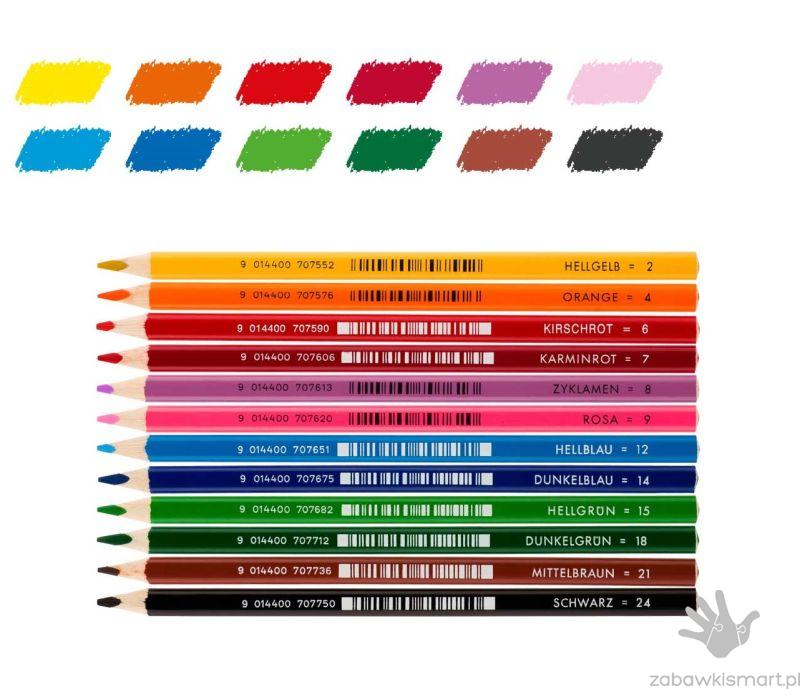 Zestaw grupowy kredek w drewnianym pudełku Jolly (144 szt.) - obrazek 4