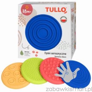 Dyski sensoryczne Tullo różne faktury- zestaw 4 szt.