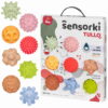 Sensoryczne piłki Tullo Sensorki-  8 szt. (wersja bez dziurek, pastelowe)