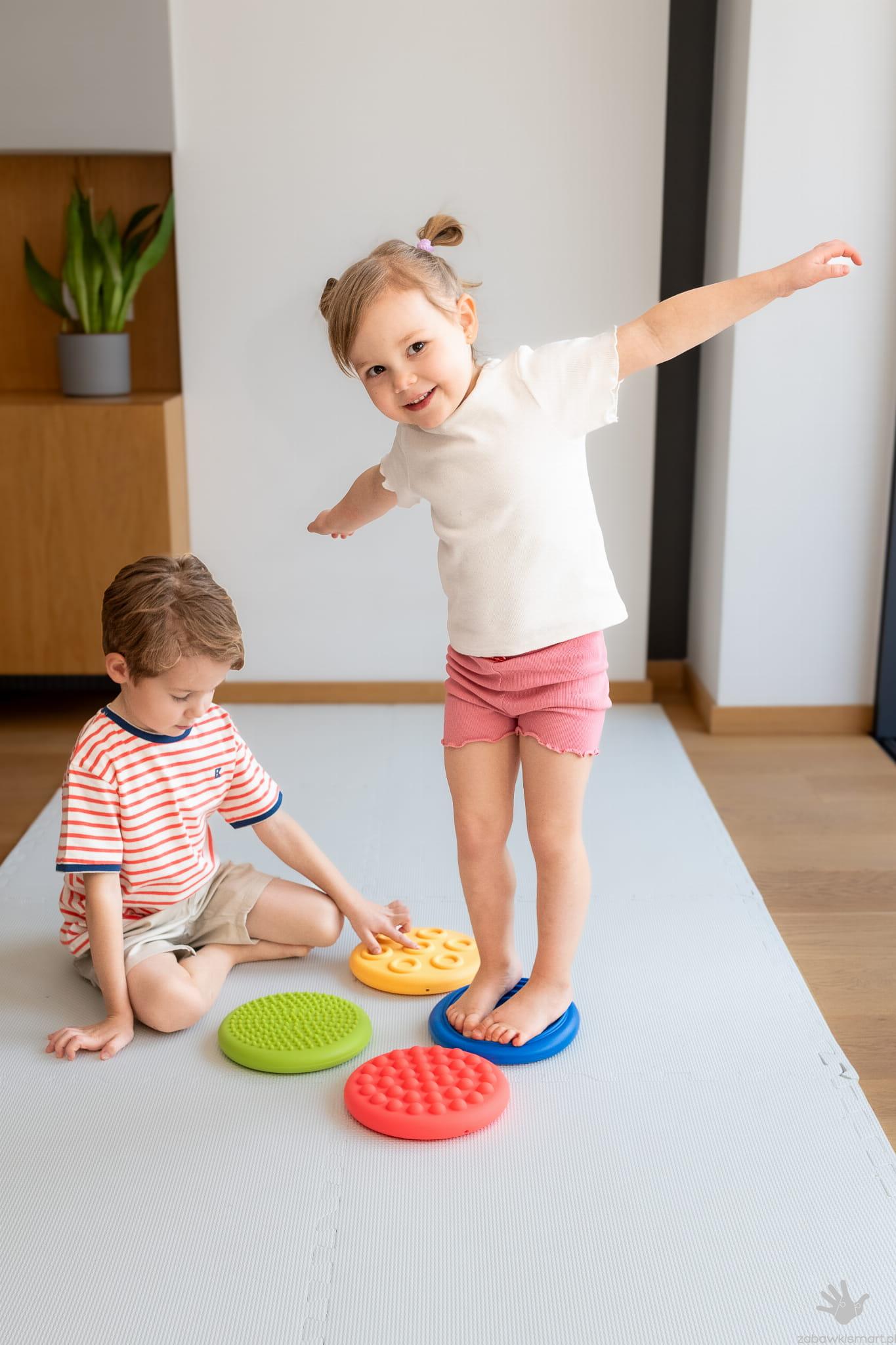 Dyski sensoryczne Tullo różne faktury- zestaw 4 szt. - obrazek 3