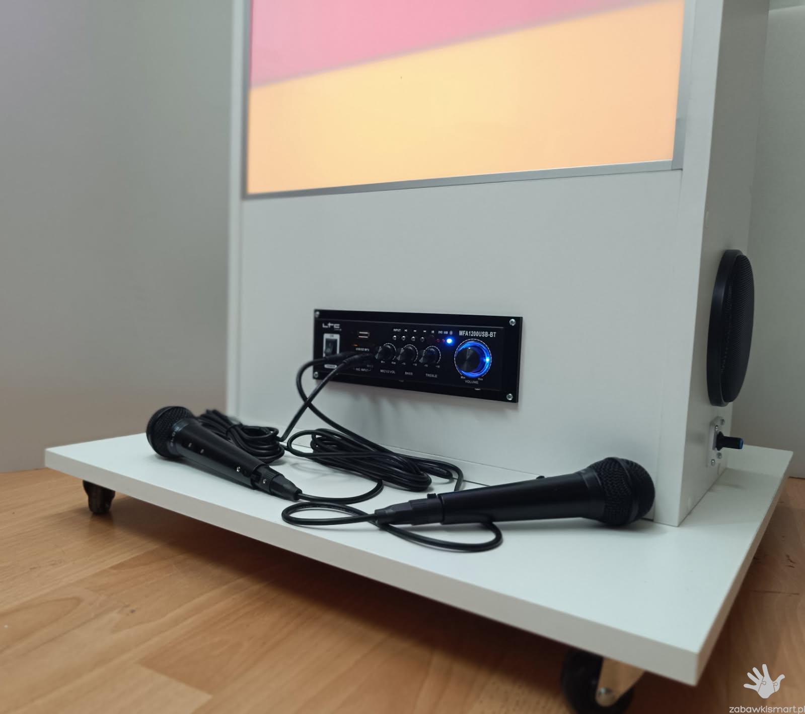 Duża kolumna świetlna z mikrofonami- wersja rozszerzona - obrazek 4