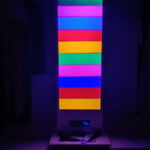 Duża kolumna świetlna z mikrofonami- wersja rozszerzona