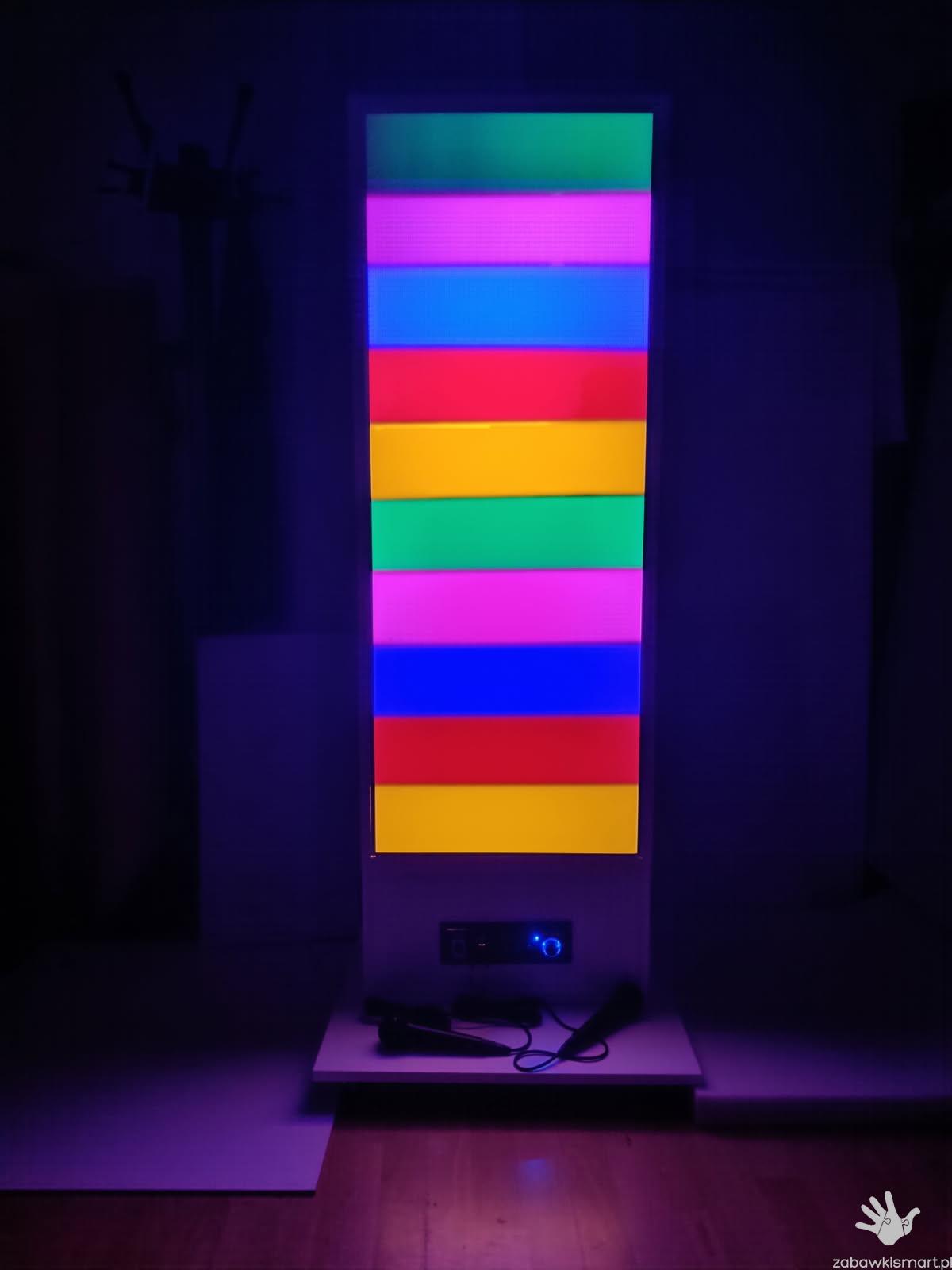 Duża kolumna świetlna z mikrofonami- wersja rozszerzona