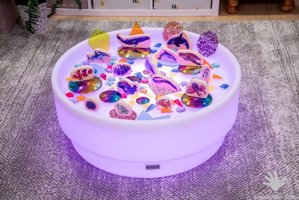 Podświetlany stół sensoryczny z zagłębieniem TickiT- niski - obrazek 8