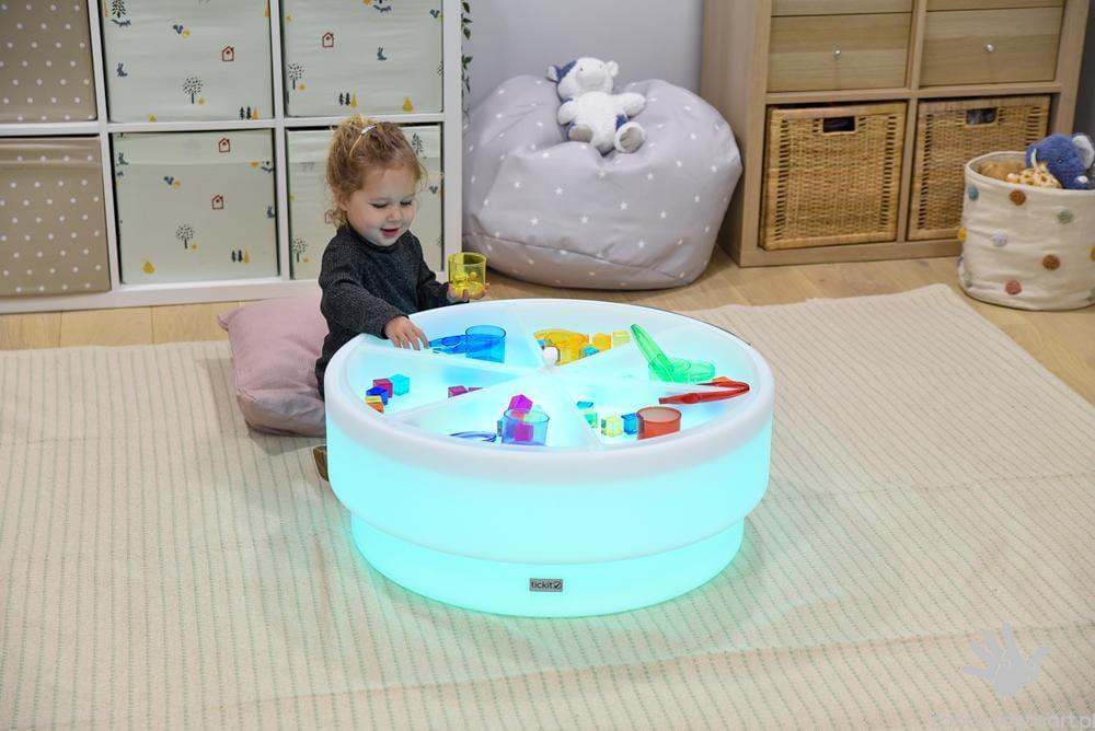 Podświetlany stół sensoryczny z zagłębieniem TickiT- niski - obrazek 6