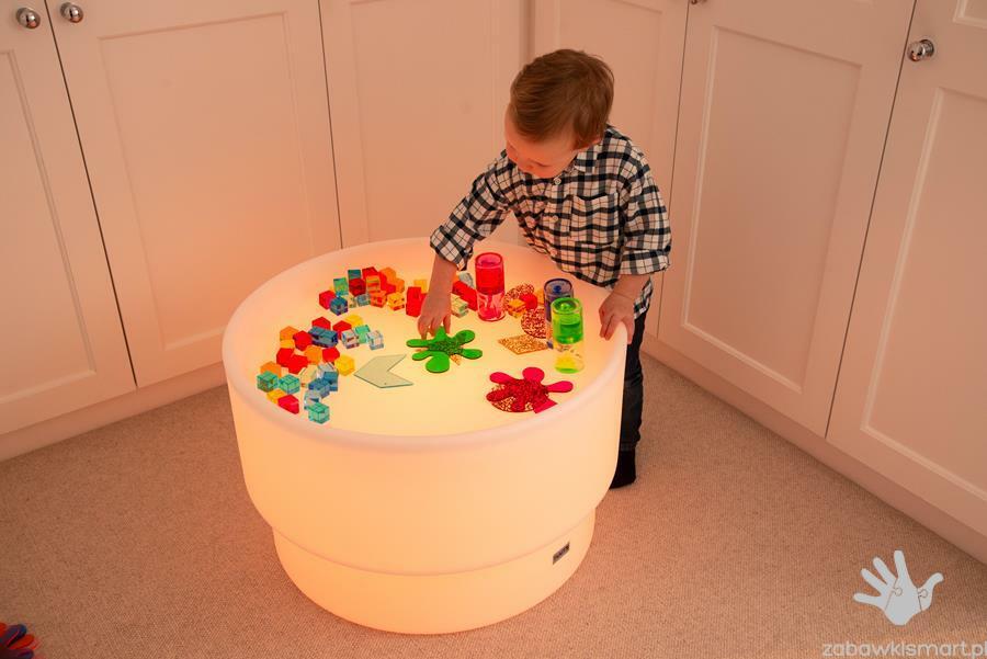 Podświetlany stół sensoryczny (podniesiona krawędź)- TickiT