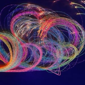 Miecz światłowodowy z listwami ledowymi- zestaw UV