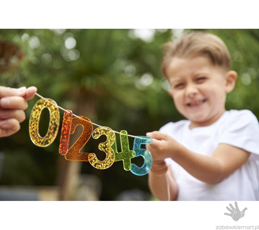 Tęczowe brokatowe cyfry TickiT - obrazek 5