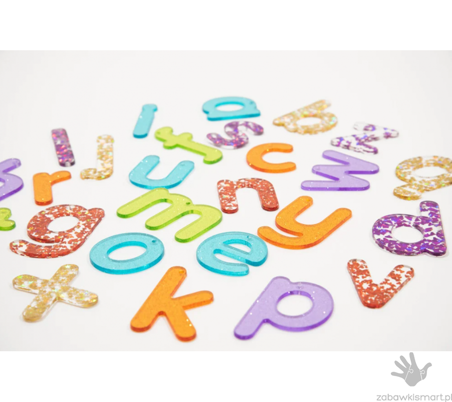Tęczowe brokatowe litery TickiT - obrazek 4