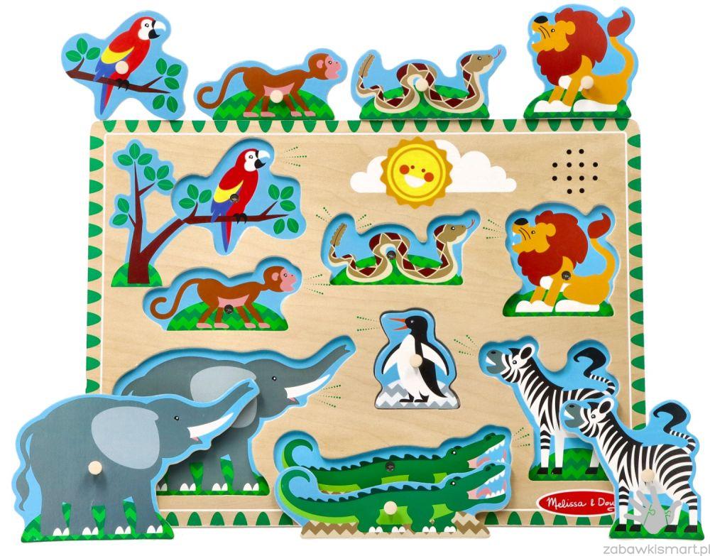Puzzle z dźwiękiem ZOO- Melissa & Doug