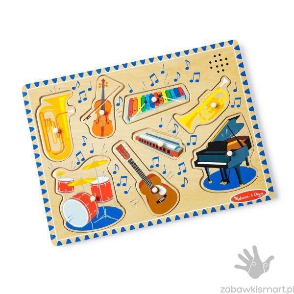 Puzzle z dźwiękiem- Instrumenty muzyczne Melissa & Doug