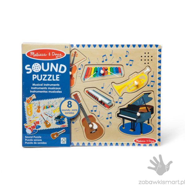 Puzzle z dźwiękiem- Instrumenty muzyczne Melissa & Doug - obrazek 6