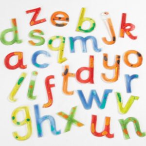 Sensoryczny żelowy alfabet TTS- zestaw 26 elementów