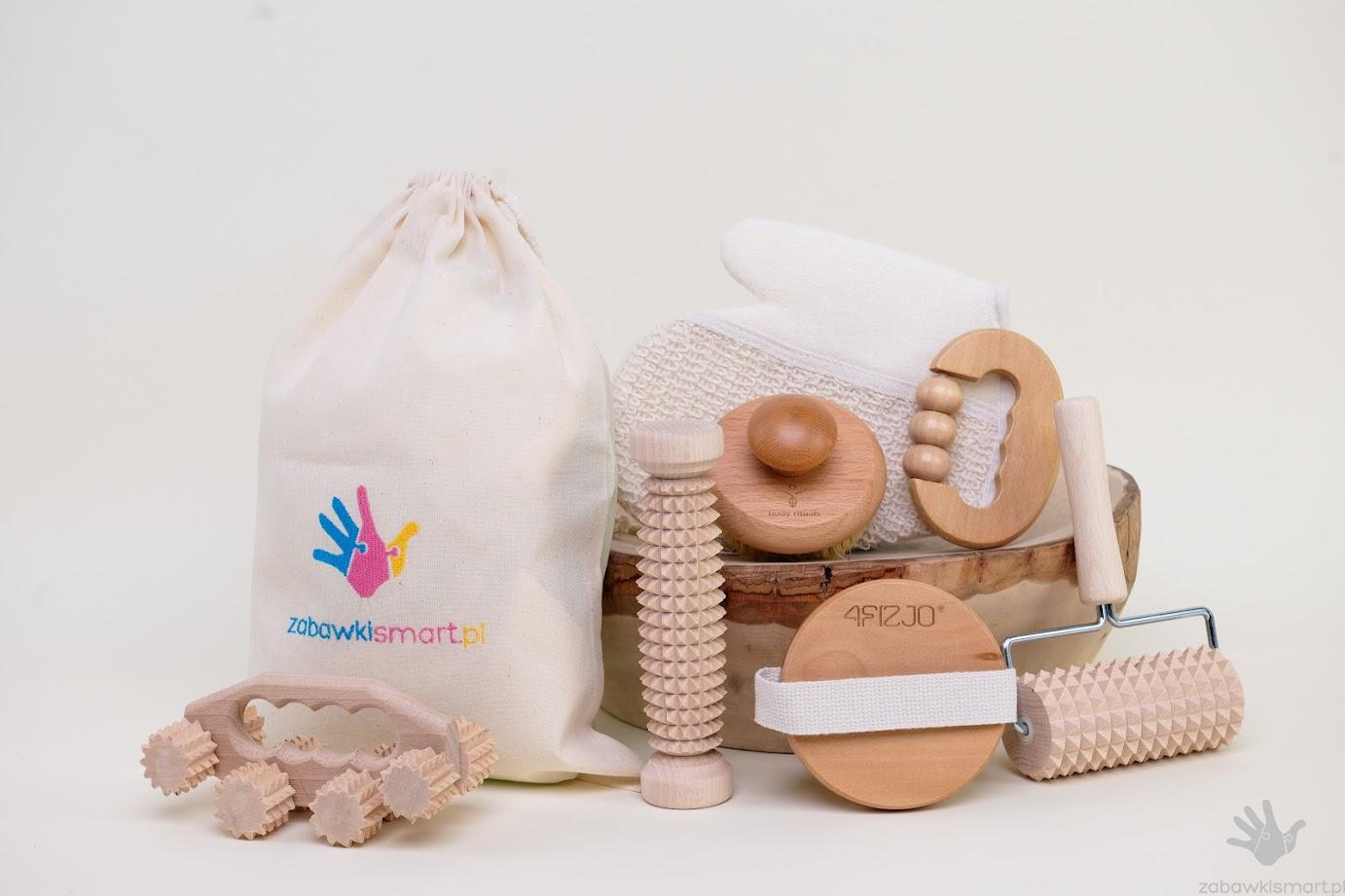 Zestaw do masażu- 7 elementów + worek