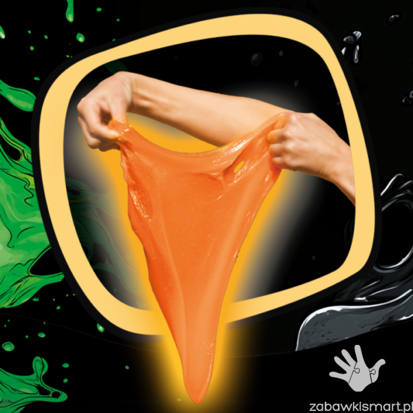 JIGGLY SLIME FLUO GLOW- Tuban (pomarańczowy) - obrazek 2