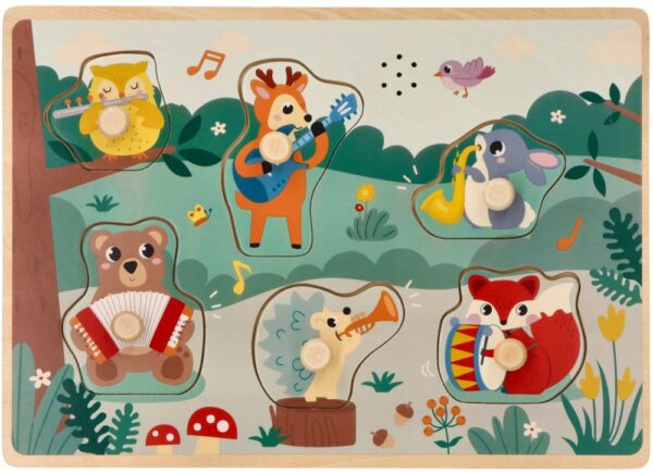 Puzzle z dźwiękiem AdamToys- Instrumenty muzyczne - obrazek 2