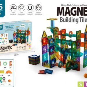 Magnetyczne klocki konstrukcyjne- 105 elementów