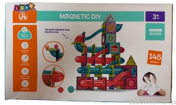 Magnetyczne klocki konstrukcyjne 3D- 145 elementów