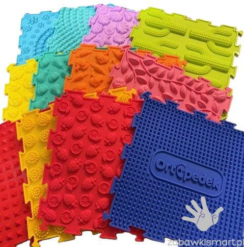 Sensoryczna mata podłogowa ORTOPEDEK- zestaw 12 elementów - obrazek 3