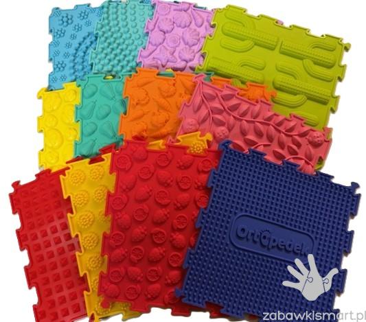 Sensoryczna mata podłogowa ORTOPEDEK- zestaw 12 elementów