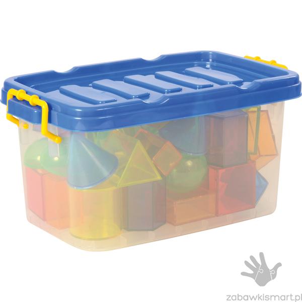 Transparentne geometryczne bryły- zestaw 36 elementów (Eduplay)