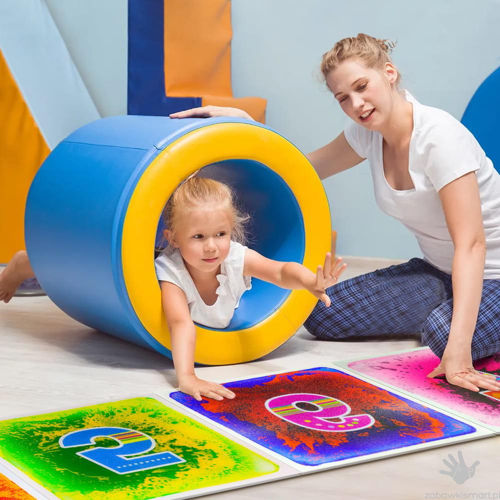 Sensoryczne płytki z cieczą Tullo (30x30 cm)- zestaw 6 szt. CYFRY - obrazek 3