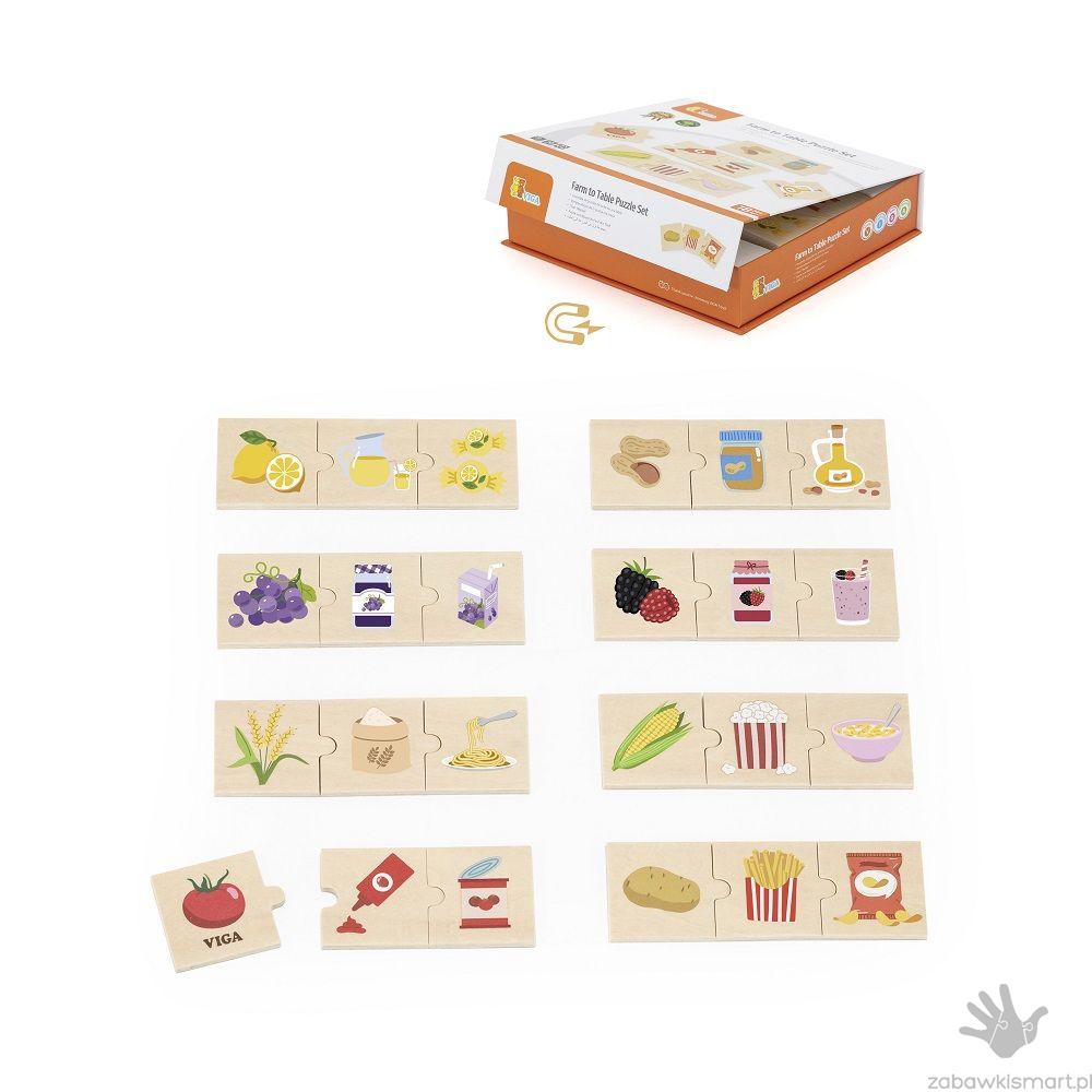 Układanka VIGA- z czego powstają ulubione potrawy?