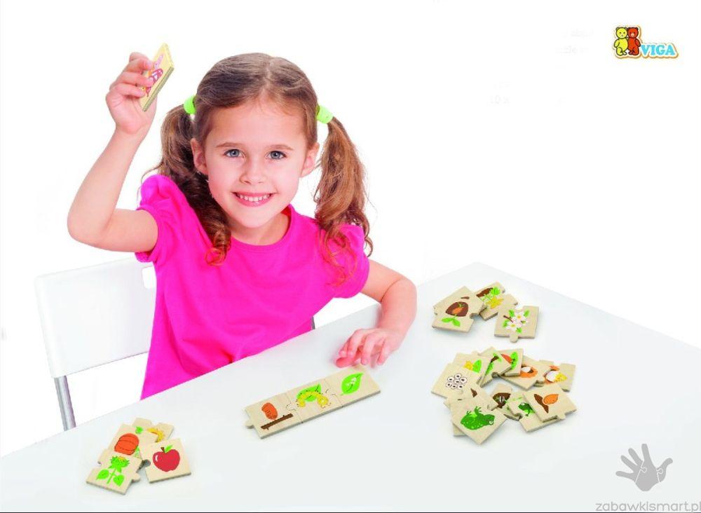 Układanka VIGA- jak rosną zwierzęta i rośliny? - obrazek 4