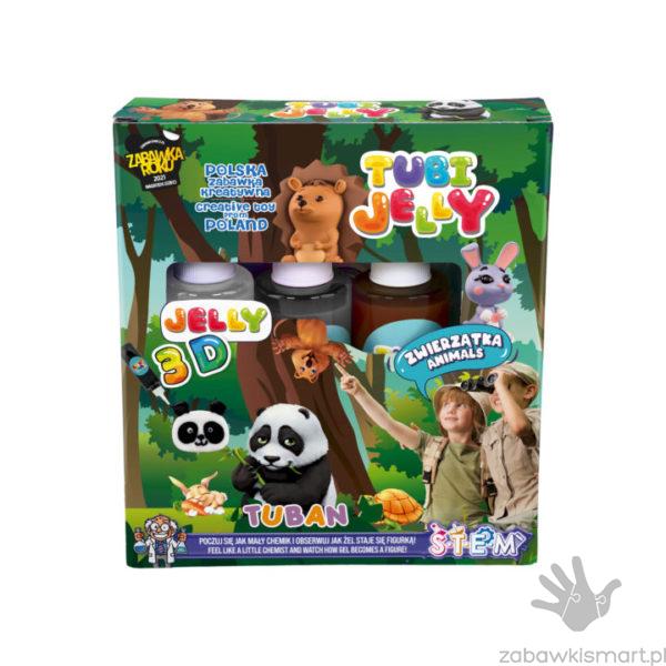 Zestaw Tubi JELLY TUBAN 3 kolory- ZWIERZĄTKA - obrazek 2