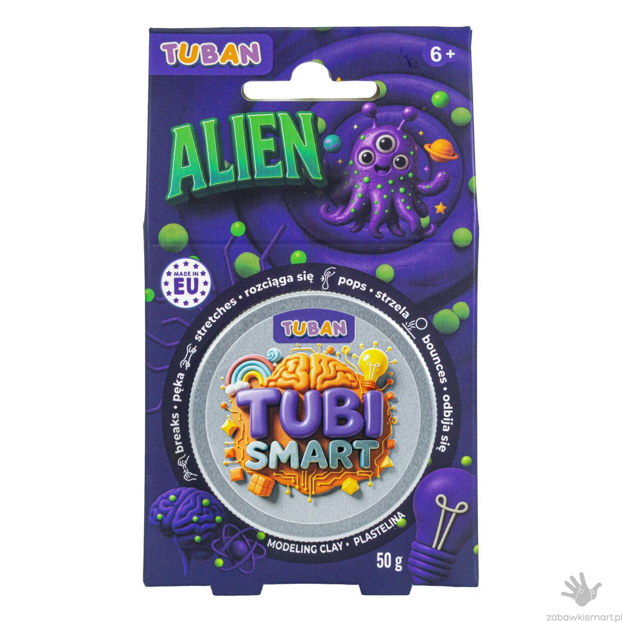 TUBI SMART PLASTELINA–ALIEN 50g - obrazek 3