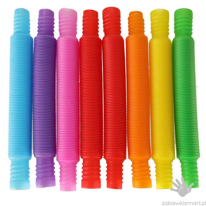 Rurki sensoryczne AKS- edukacyjna gąsienica (zestaw 8 szt.) - obrazek 3