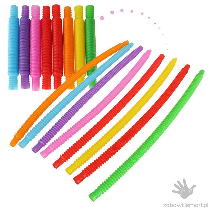 Rurki sensoryczne AKS- edukacyjna gąsienica (zestaw 8 szt.) - obrazek 4