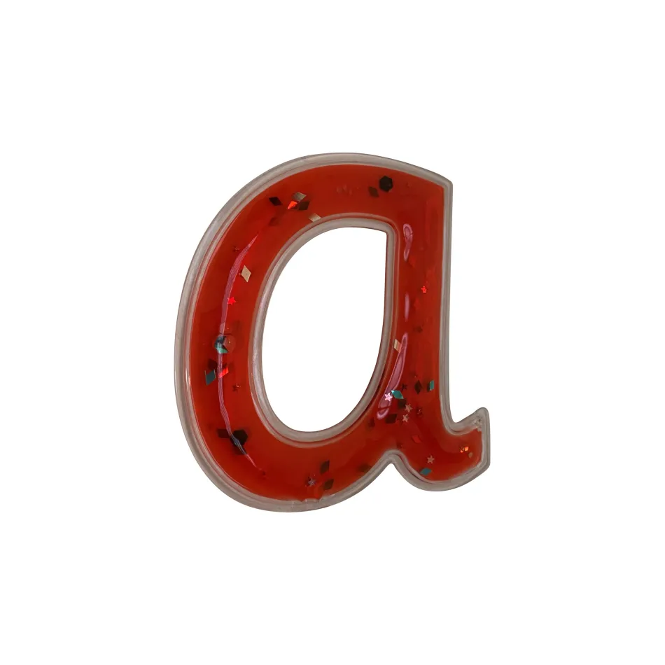 Przezroczyste żelowe litery z brokatem PlayLearn - obrazek 2