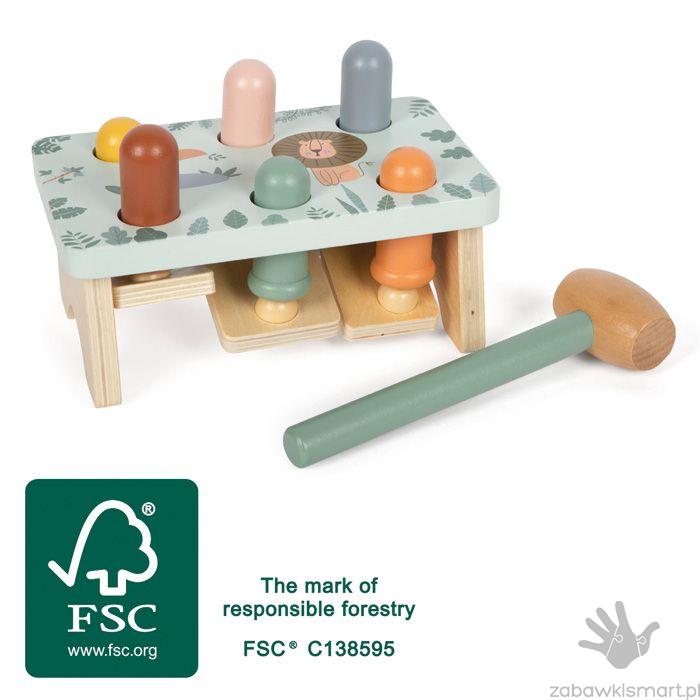 Drewniana przebijanka SAFARI- Small Foot - obrazek 6