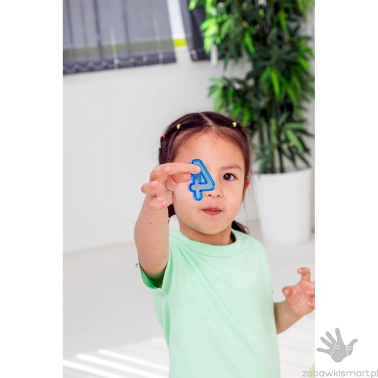 Przezroczyste kolorowe liczby Amaya- zestaw 48 szt. - obrazek 6