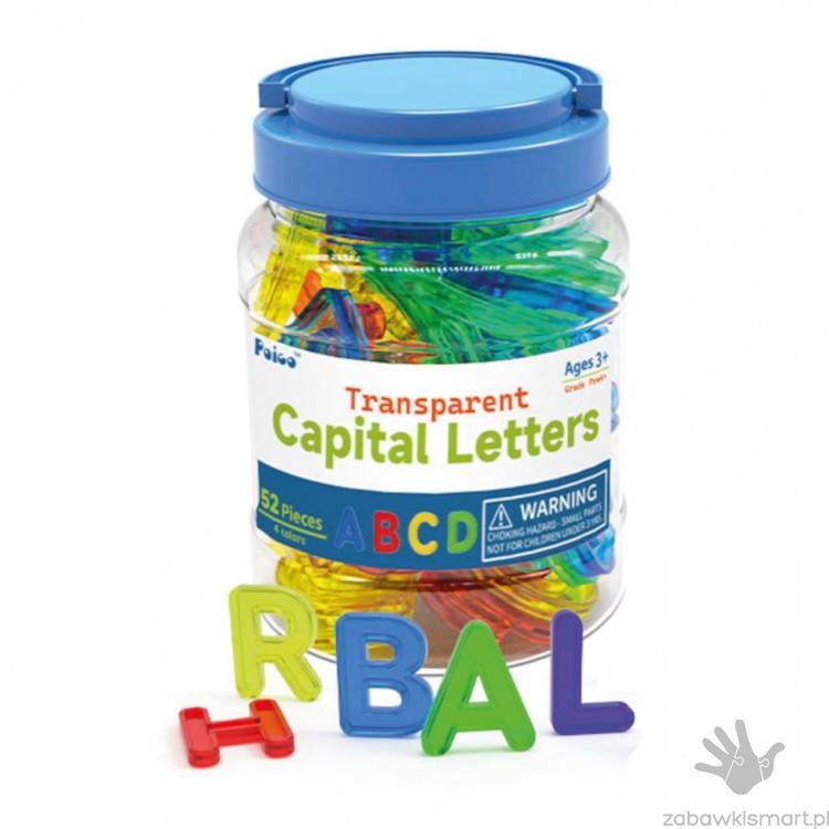 Przezroczyste wielkie litery Amaya- zestaw 52 szt.