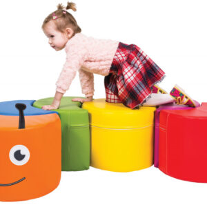 Wesoła gąsienica- piankowy zestaw 6 elementów