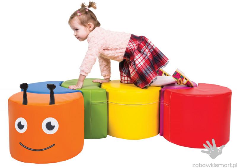 Wesoła gąsienica- piankowy zestaw 6 elementów