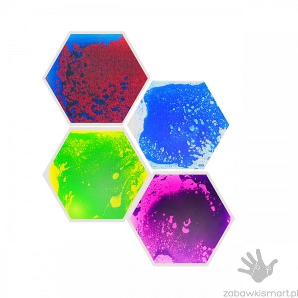 Sensoryczne płytki podłogowe hexagon- zestaw 4 szt. Amaya (sześciokąty) - obrazek 2
