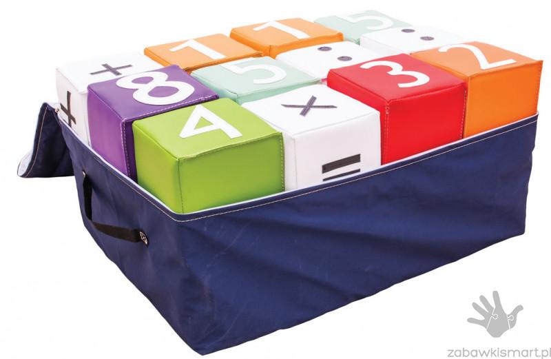 Zestaw kostek piankowych z cyframi i pokrowcem- 24 szt. - obrazek 2