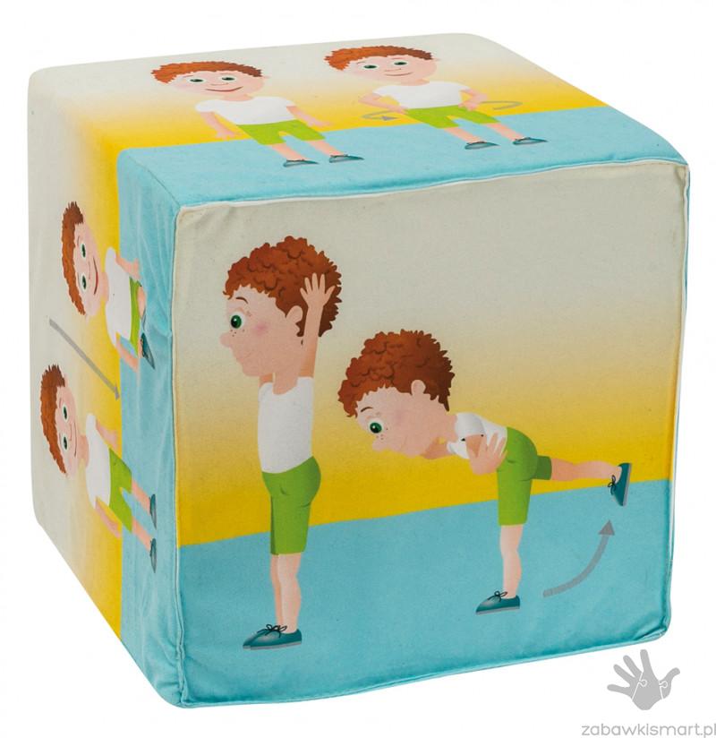 Piankowa kostka do gry (30x30x30 cm)- ćwiczenia - obrazek 2