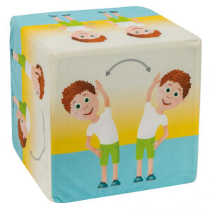 Piankowa kostka do gry (30x30x30 cm)- ćwiczenia