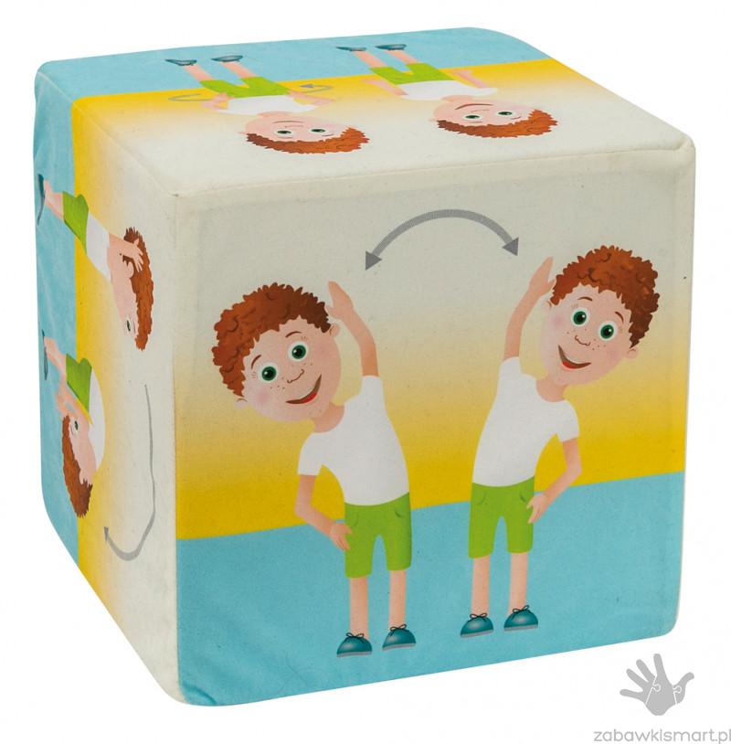 Piankowa kostka do gry (30x30x30 cm)- ćwiczenia