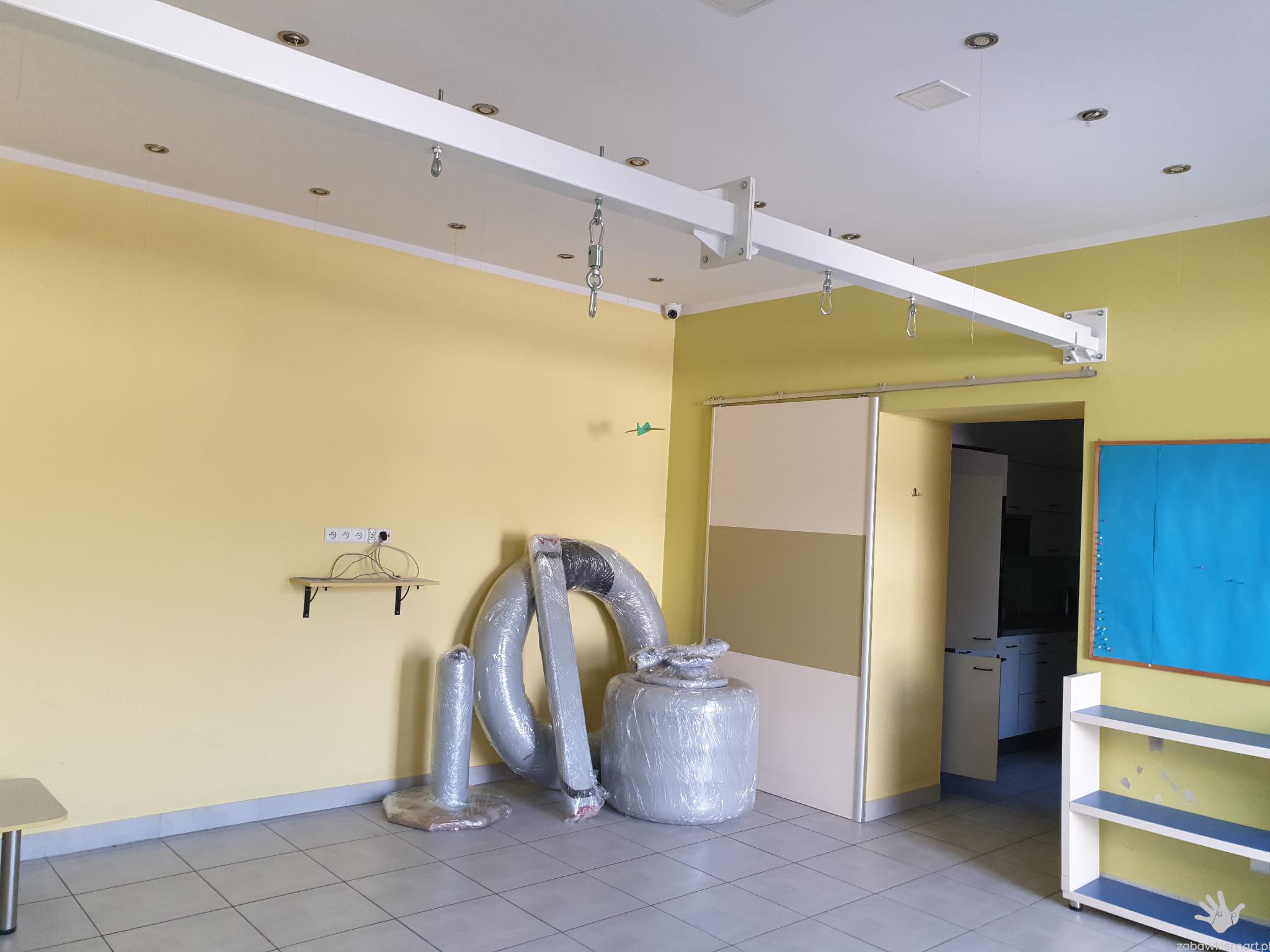 Podwiesie stalowe podsufitowe 4- 5m- belka do podwieszania sprzętów do integracji sensorycznej - obrazek 5