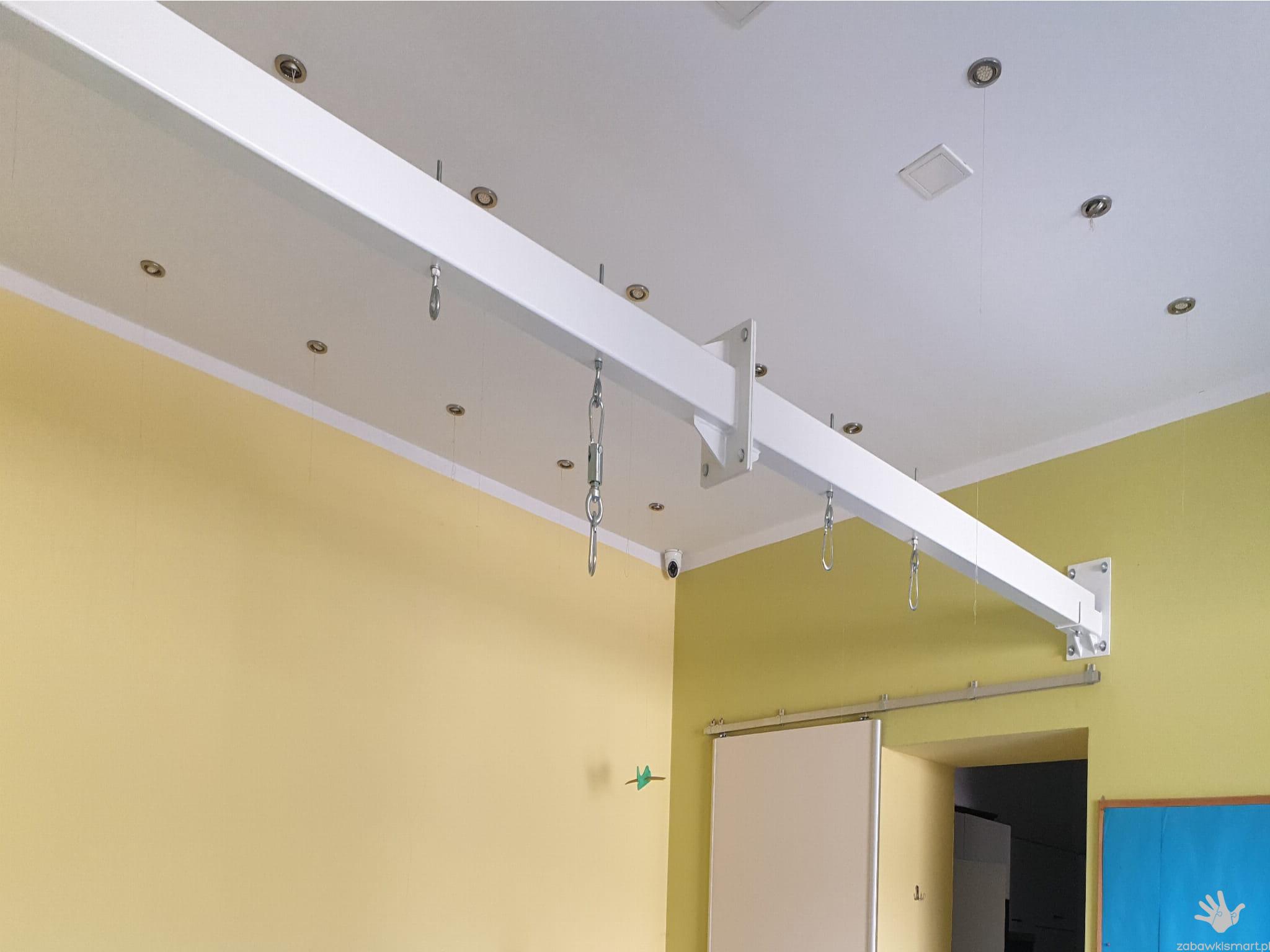 Podwiesie stalowe podsufitowe 4- 5m- belka do podwieszania sprzętów do integracji sensorycznej - obrazek 2